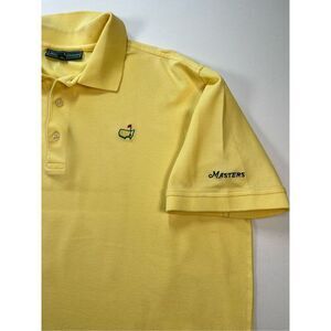 Masters Collection 100% Pima Cotton Yellow Augusta National Golf Polo Size XL